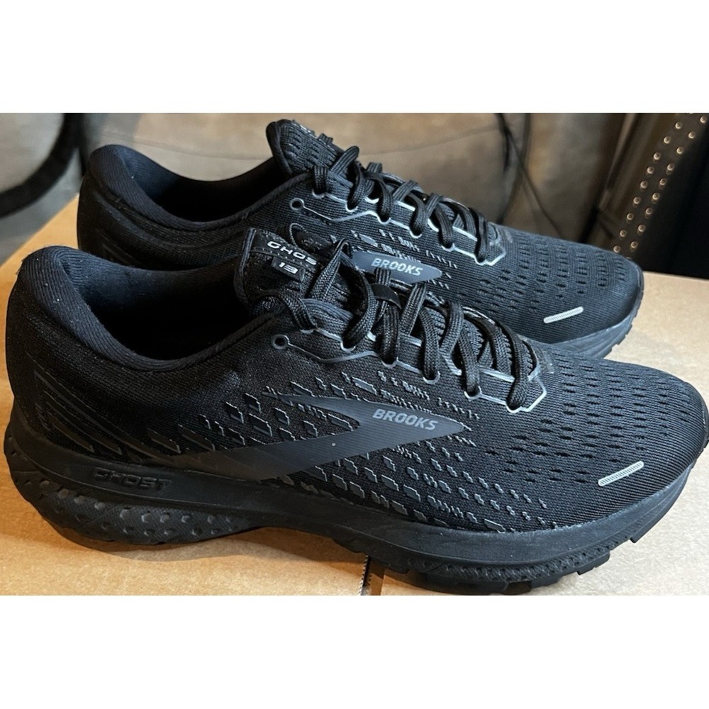 Brooks Ghost 13 Women's Size 10B Triple Black Athletic Running Shoes Sneakers - Picture 2 of 14